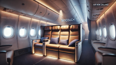 air new zealand skycouch